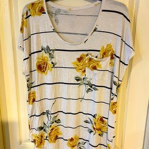 Maurice’s Floral Striped Tee